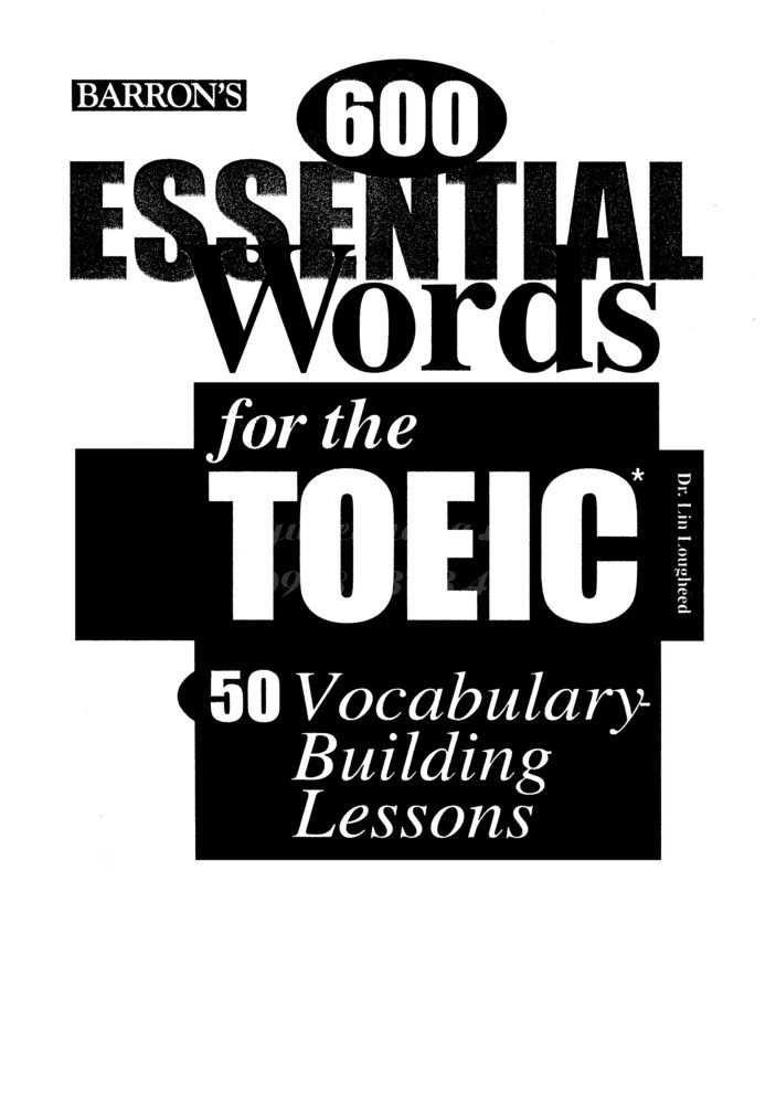 600 essential words for the toeic