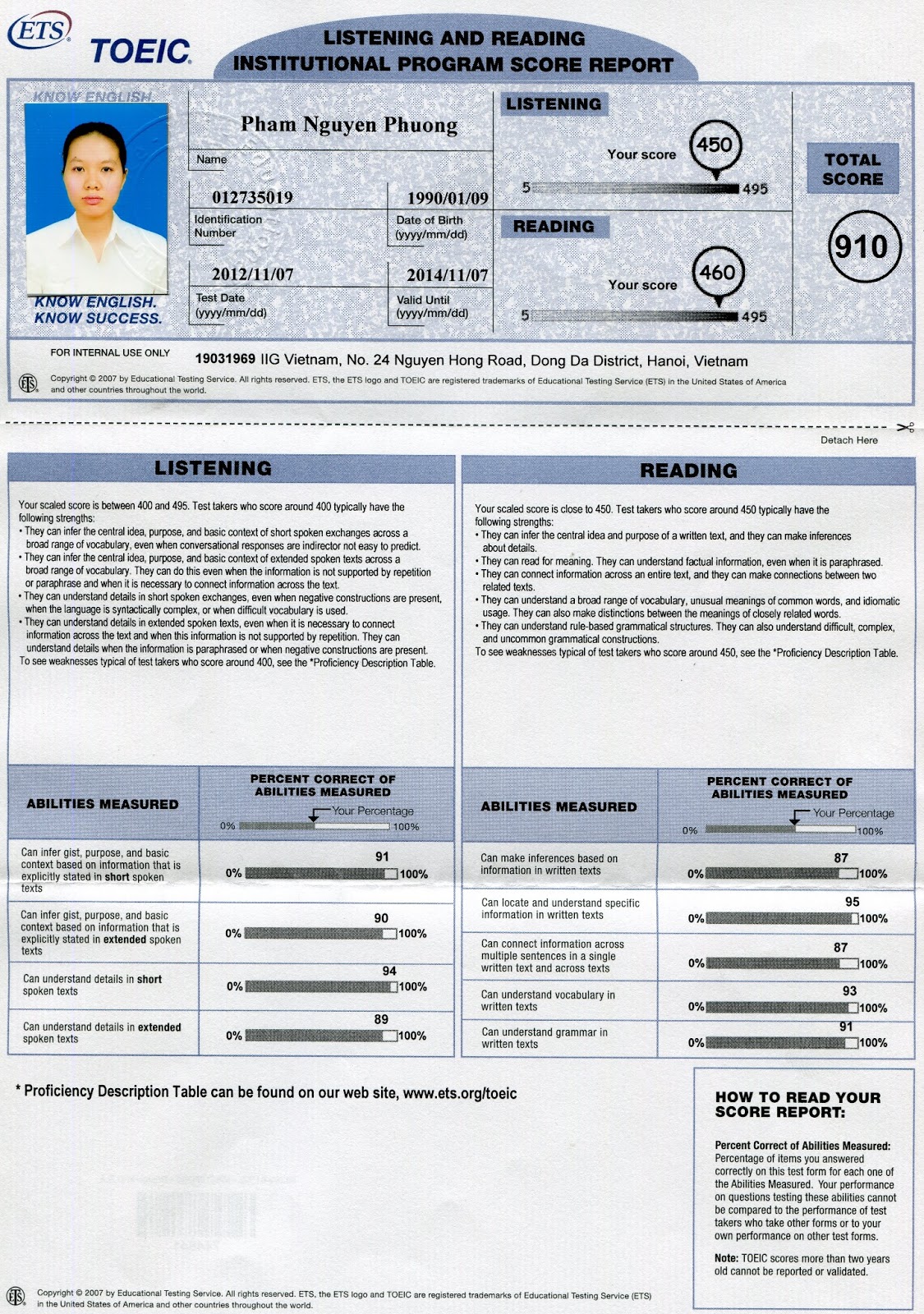 bằng toeic