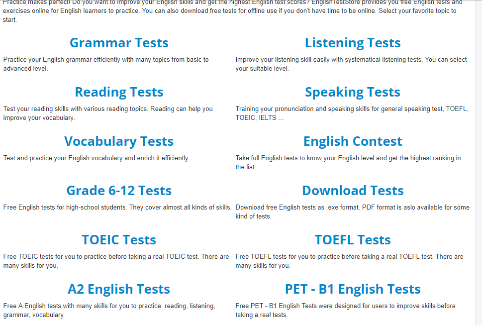 website TOEIC  