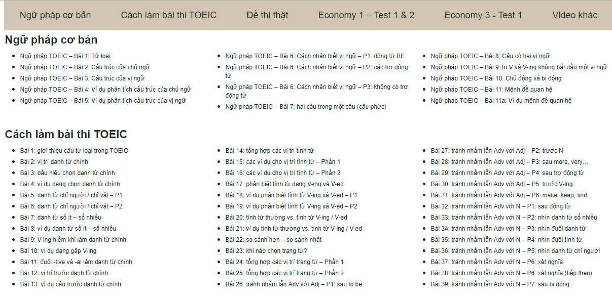 web toeic