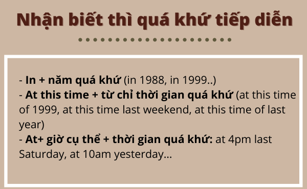 dấu hiệu nhận biết quá khứ đơn