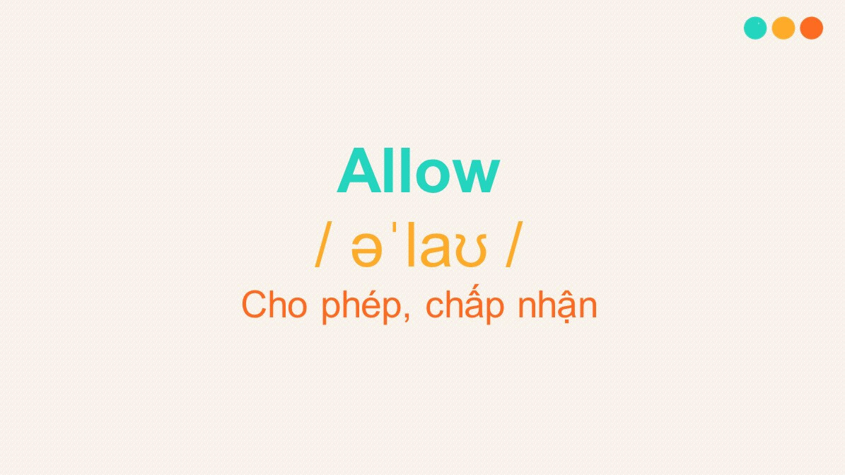 cách dùng allow