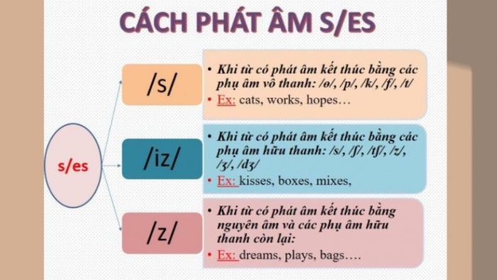 mẹo nhớ cách phát âm s/es