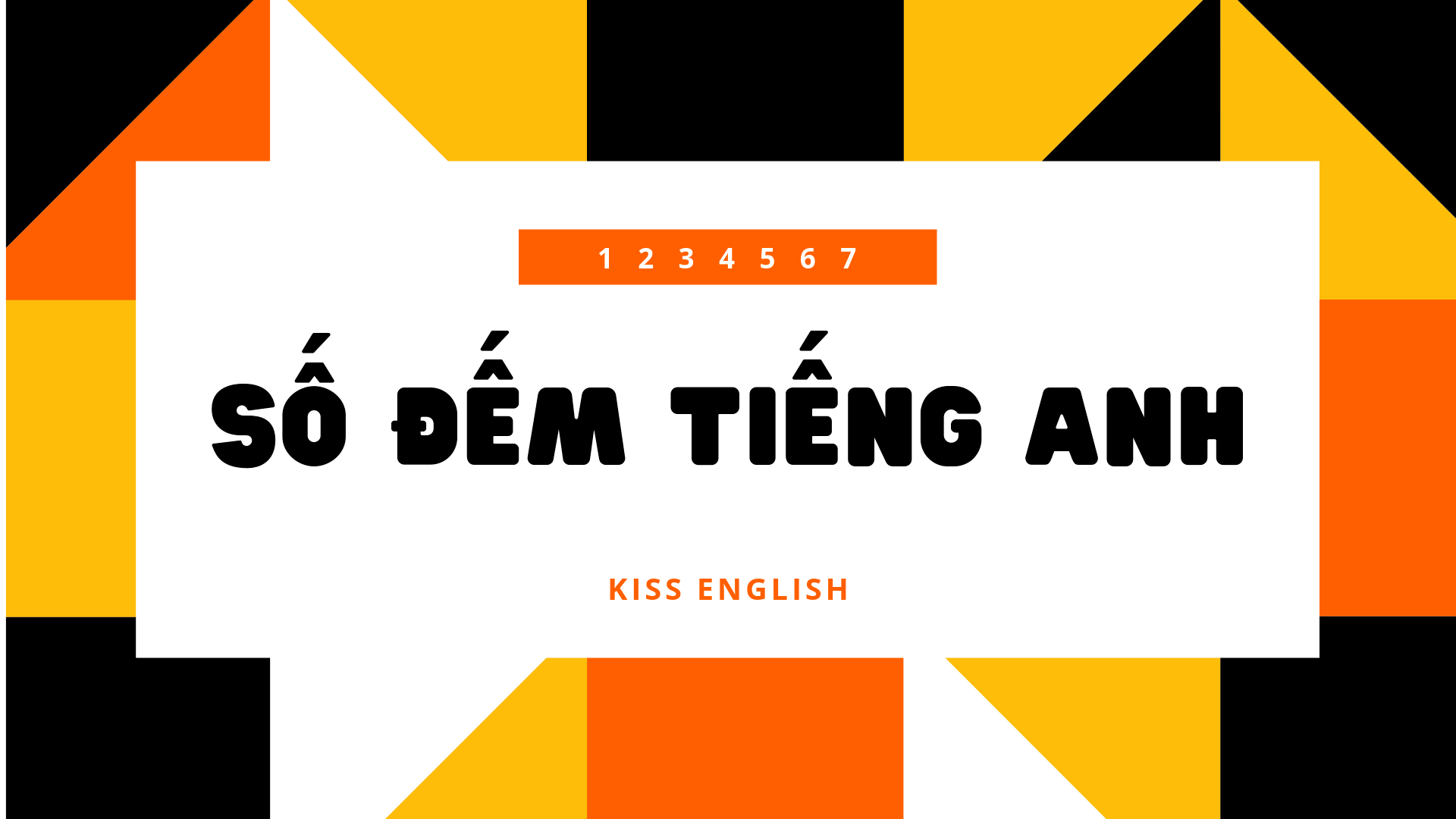 số đếm tiếng anh từ 1 đến 20