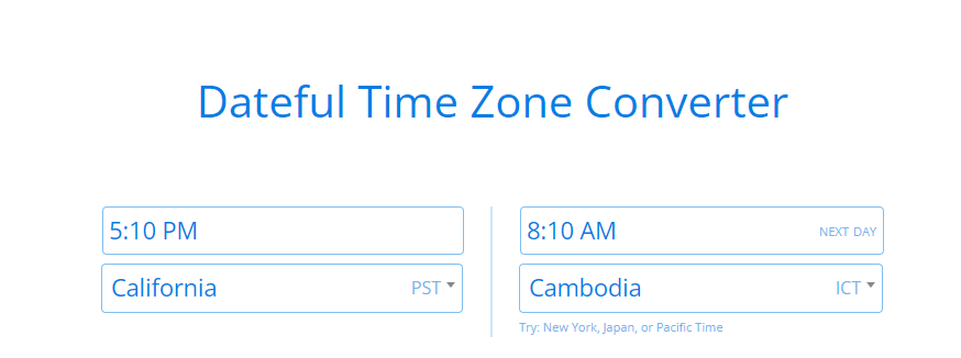 If 5:10 Pm California Time Cambodia ?